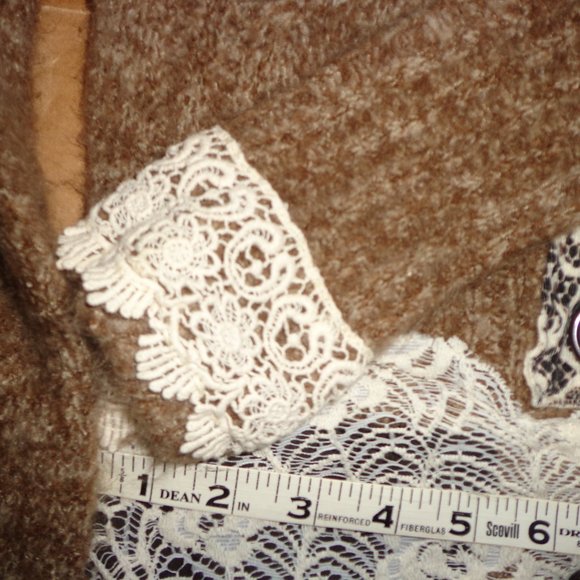 Sweater, handmade, altered, reconstructed, upcycyled jacket, sweater, coat XS - Picture 9 of 9